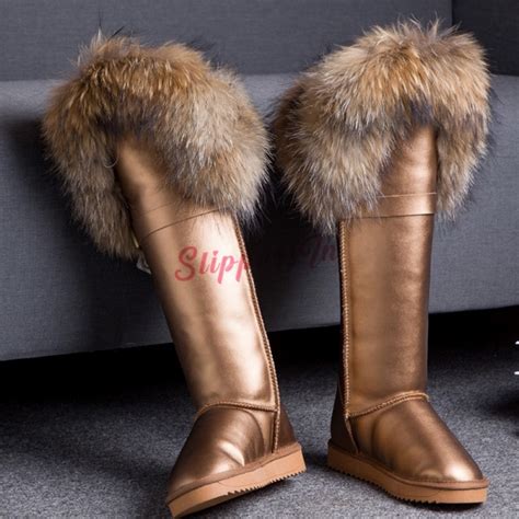 These Women's Fur Trimmed Viking Boots are a good way to stay warm in the winter like the Vikings. Just slip them on and enjoy walking in style.